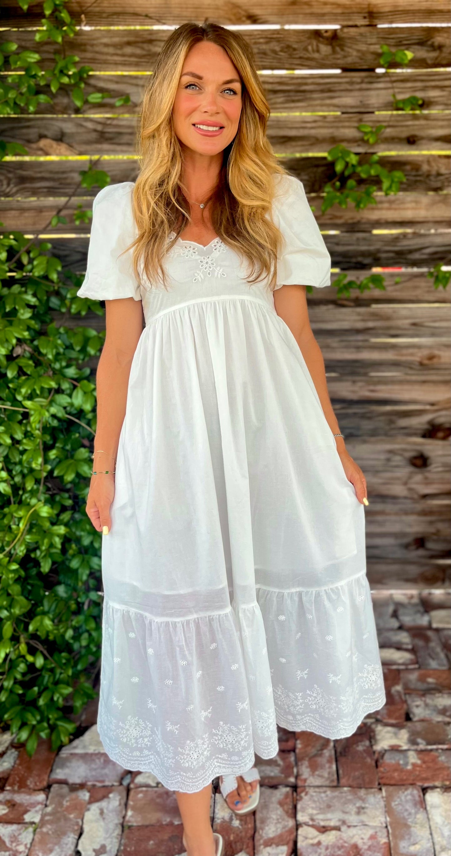 Just White for You Dress