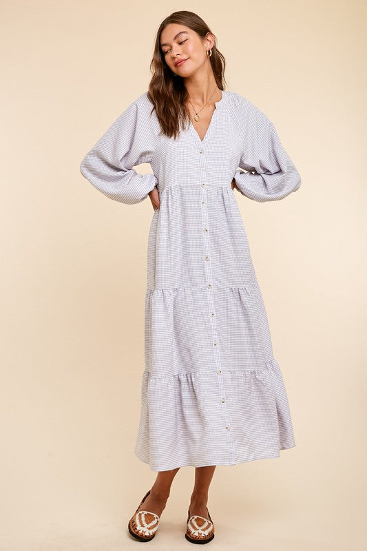 Whisper Faint Grey Gingham (2/8 ARRIVAL, UPDATED ETA 2/26)