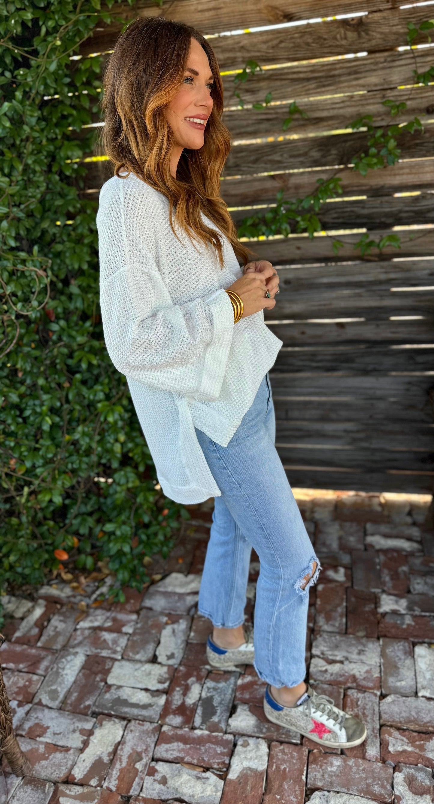 Flawless Waffle Knit Top