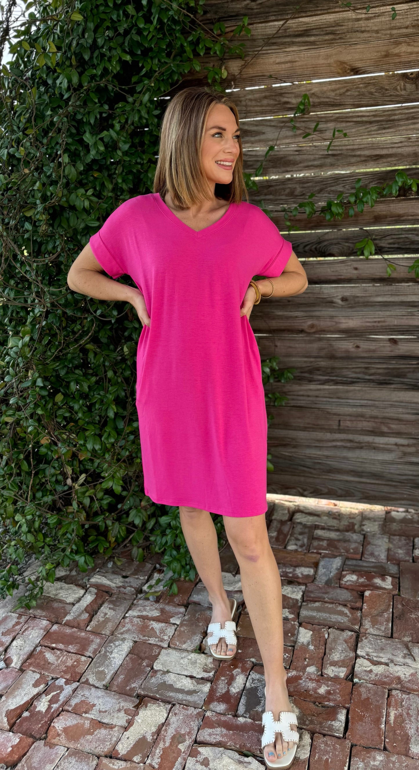 Petal Soft T-Shirt Dress