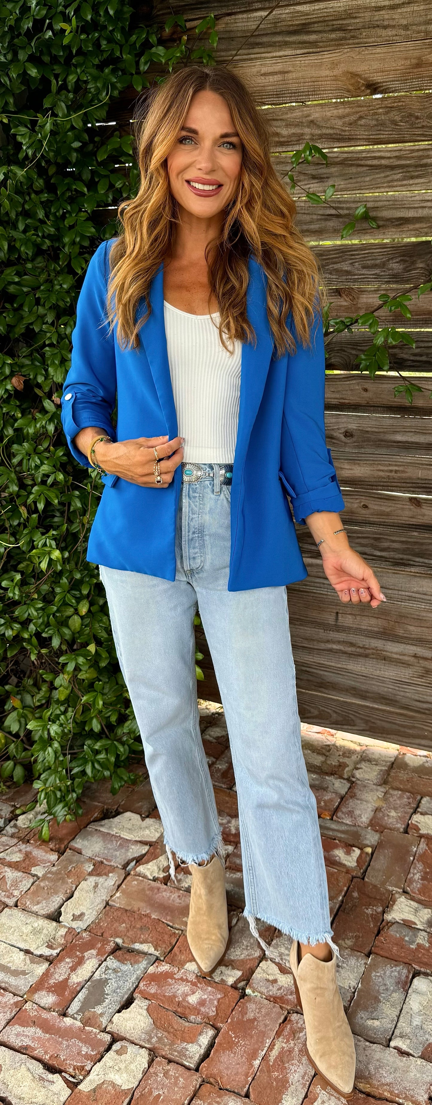 Babe Blazer in Azure