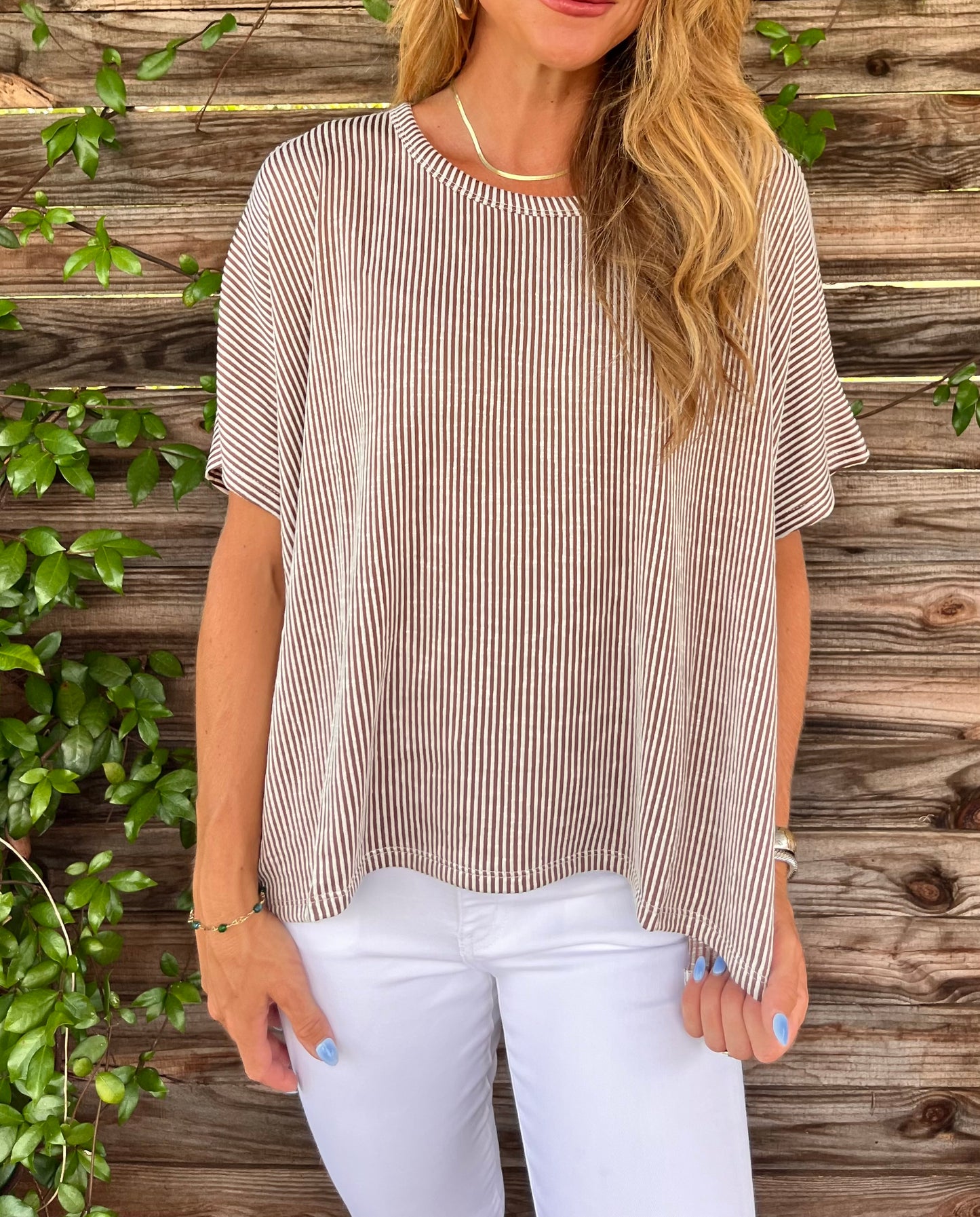 Camel Ribbed Top