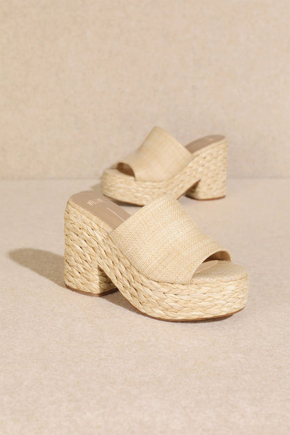 Strut Your Stuff Raffia Heel