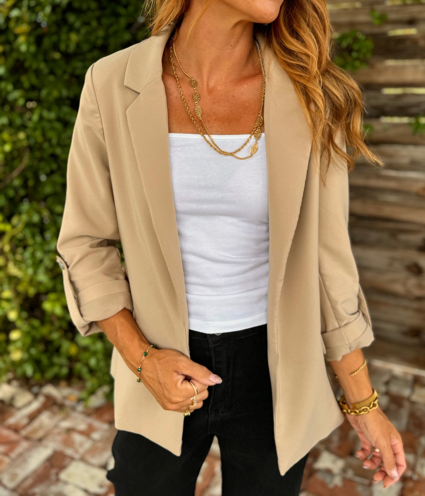 Babe Blazer in Camel