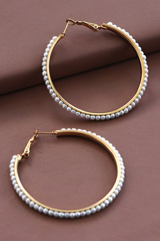 Pearl Hoops