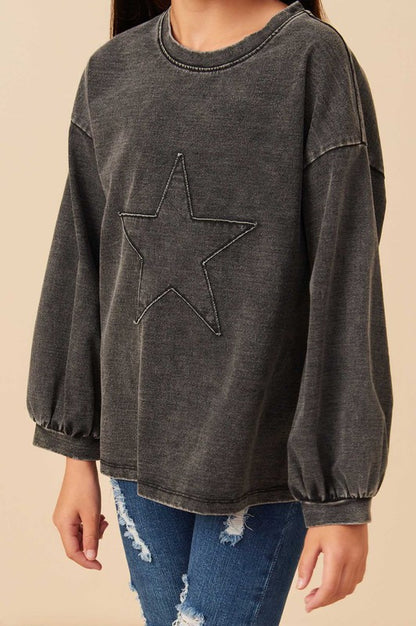 She’s a Star Mineral Washed Top