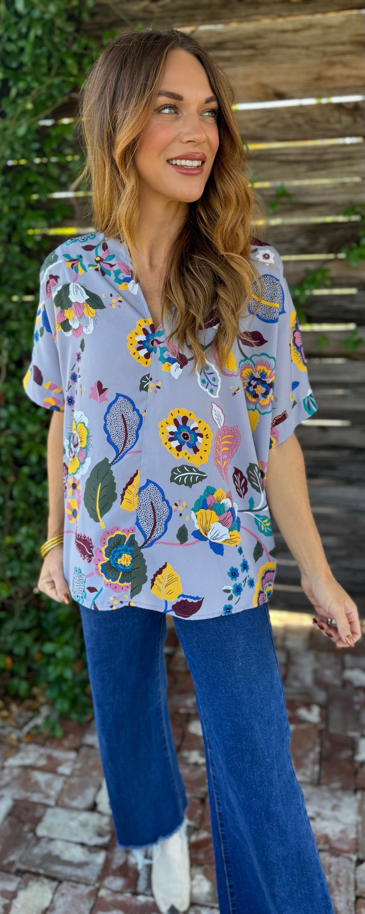 Vintage Floral Top