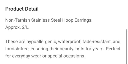 Stainless Steel Hoops