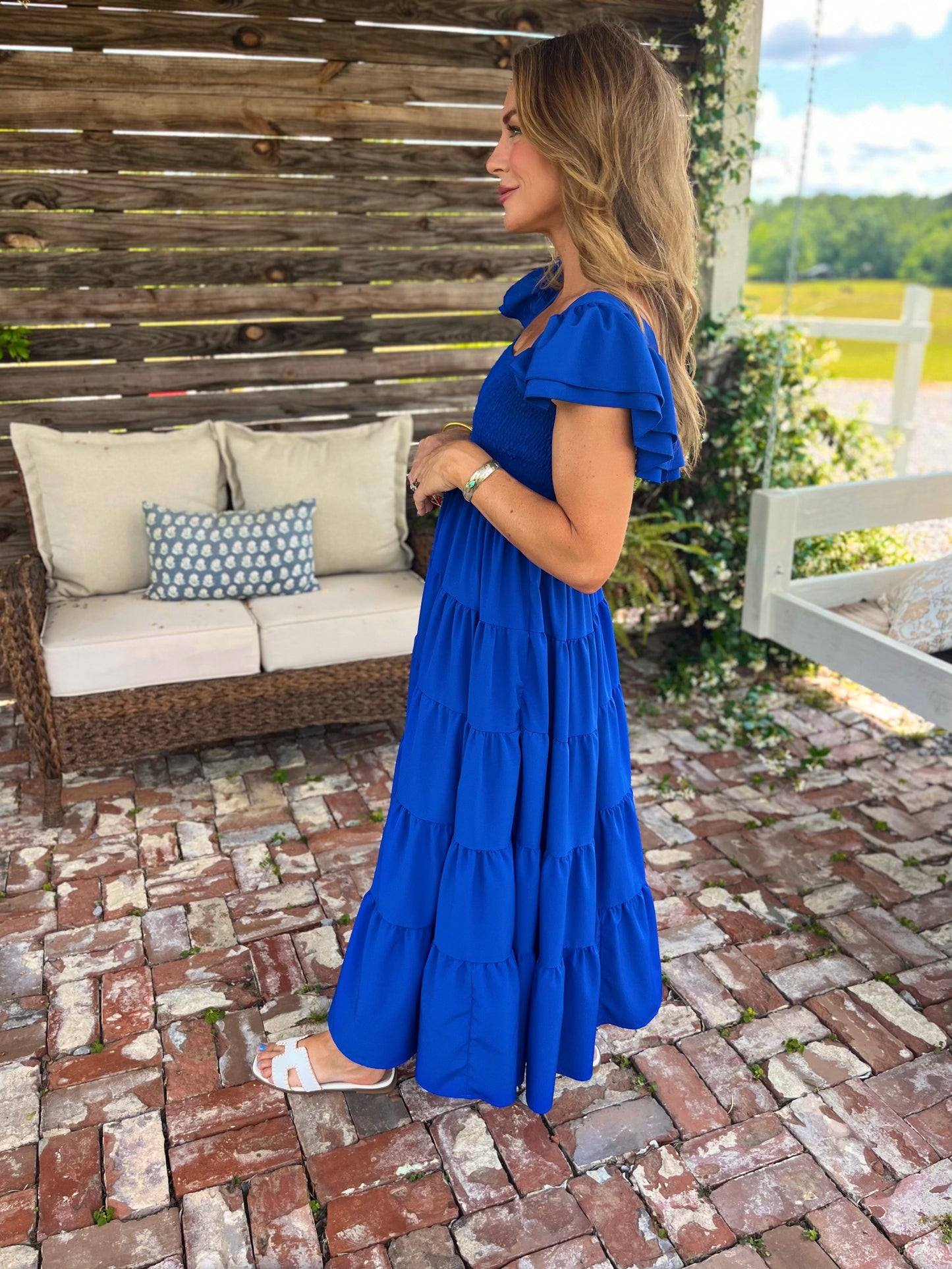 Bold in Blue Dress