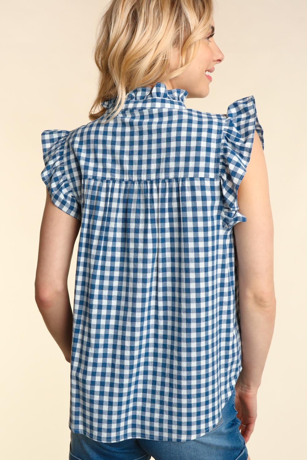 Sidney in Gingham Top