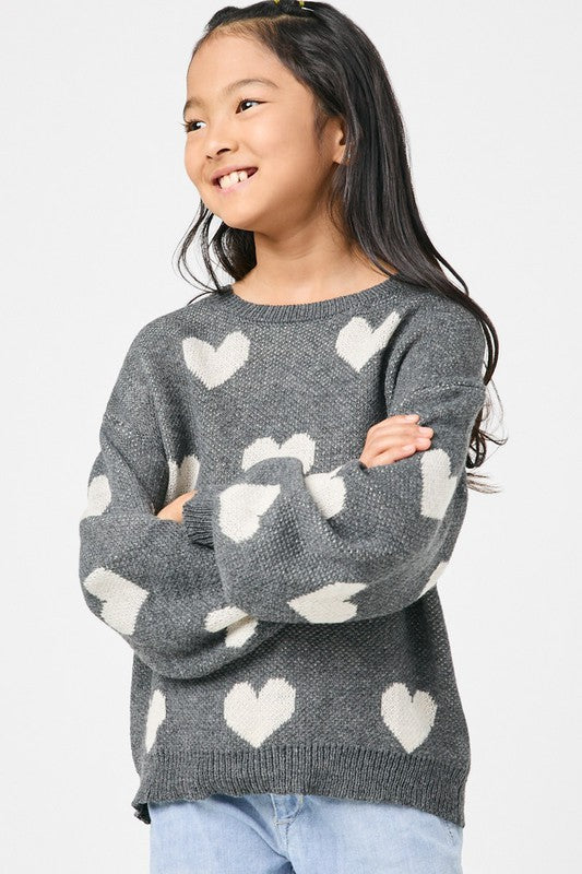 Girls Dear Heart Sweater