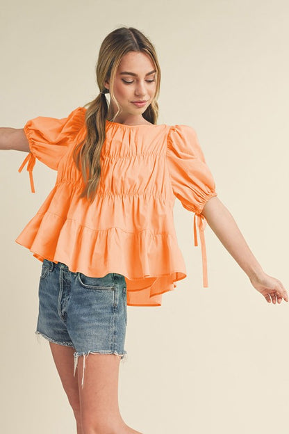 Fall Coral Top