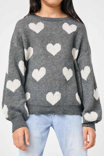 Girls Dear Heart Sweater