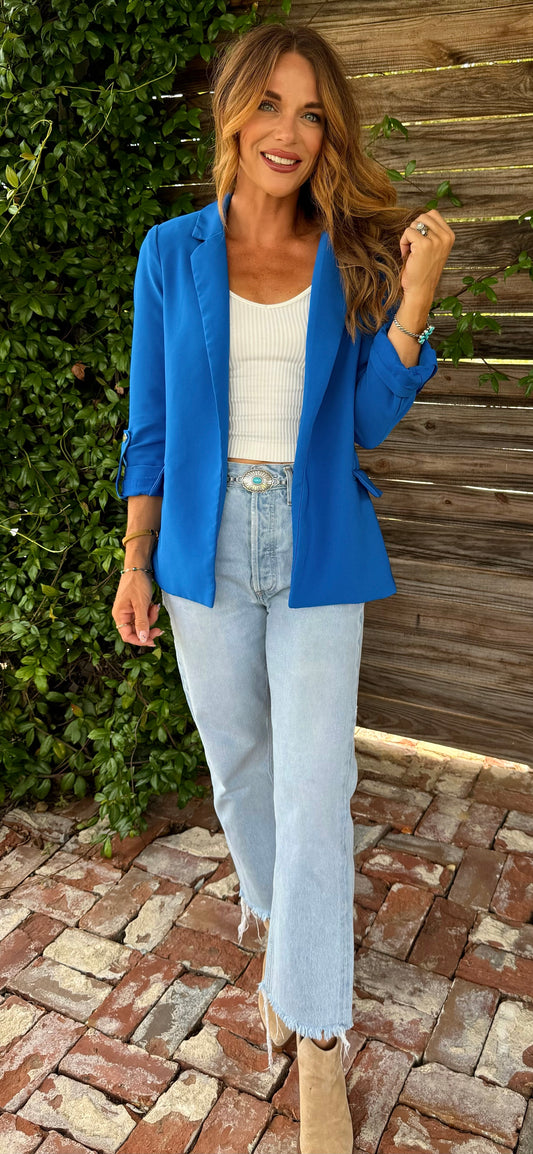 Babe Blazer in Azure