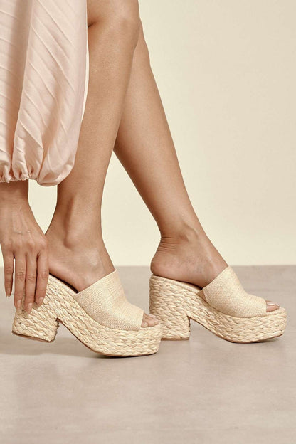 Strut Your Stuff Raffia Heel