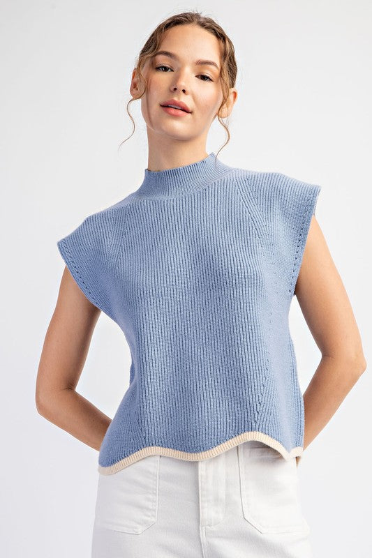 Wave on Wave Mock Top (preorder)