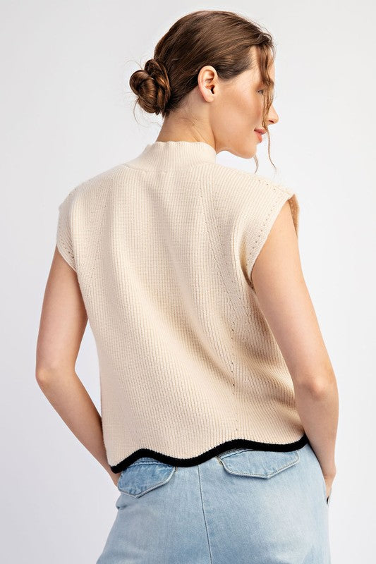 Wave on Wave Mock Top (preorder)