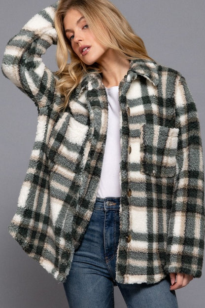 Oversized Plaid Jackets