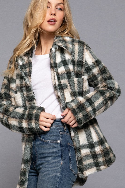 Oversized Plaid Jackets