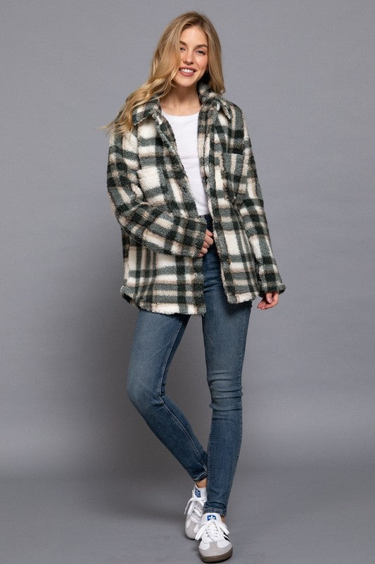 Oversized Plaid Jackets