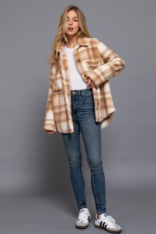 Oversized Plaid Jackets